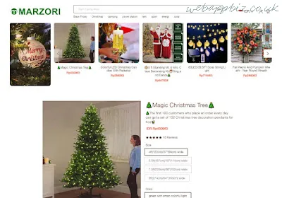 Marzorin.com Recenze vánočního stromu Podvod nebo ne