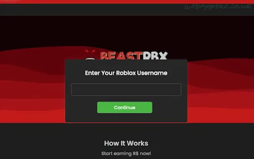 Beastrbx.com - Zdarma Robux Roblox na Beast rbx.com