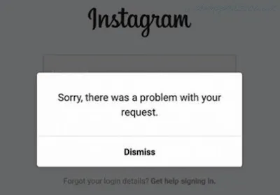 Как да поправим Съжаляваме, че имаше проблем с вашата заявка Instagram